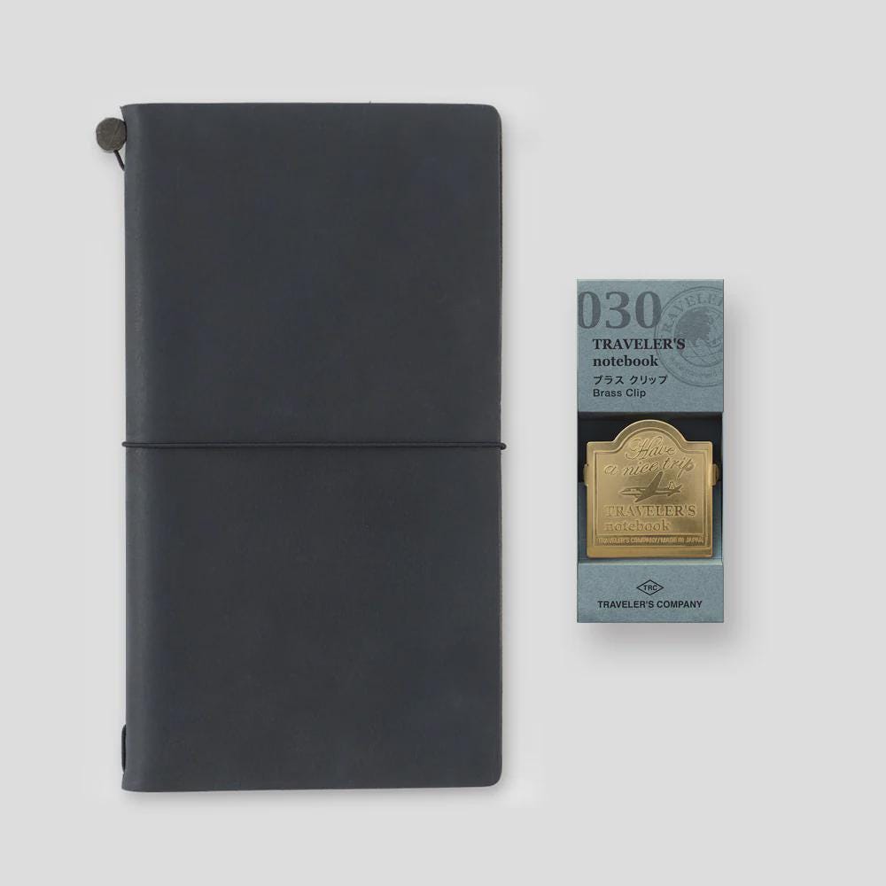 Traveler's Company: Traveler's Notebook Brass Clip Airplane - Art Bloss