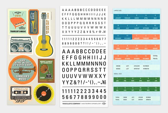 Traveler's Notebook Customized Stickers for 2019 Diary: Traveler's Company - Art Bloss