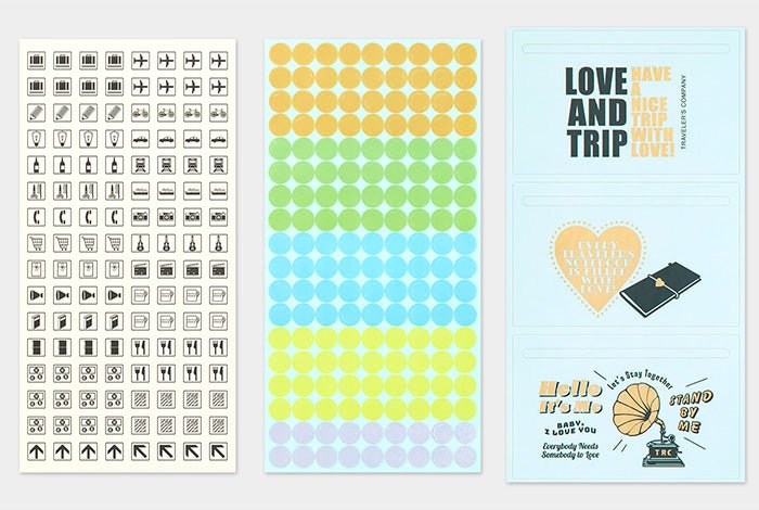 Traveler's Notebook Customized Stickers for 2025 Diary: Traveler's Company - Art Bloss