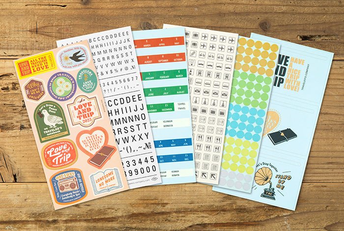 Traveler's Notebook Customized Stickers for 2025 Diary: Traveler's Company - Art Bloss