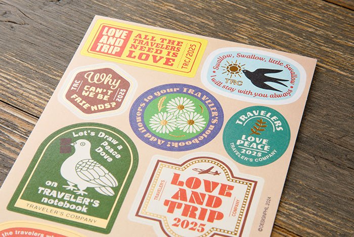 Traveler's Notebook Customized Stickers for 2025 Diary: Traveler's Company - Art Bloss