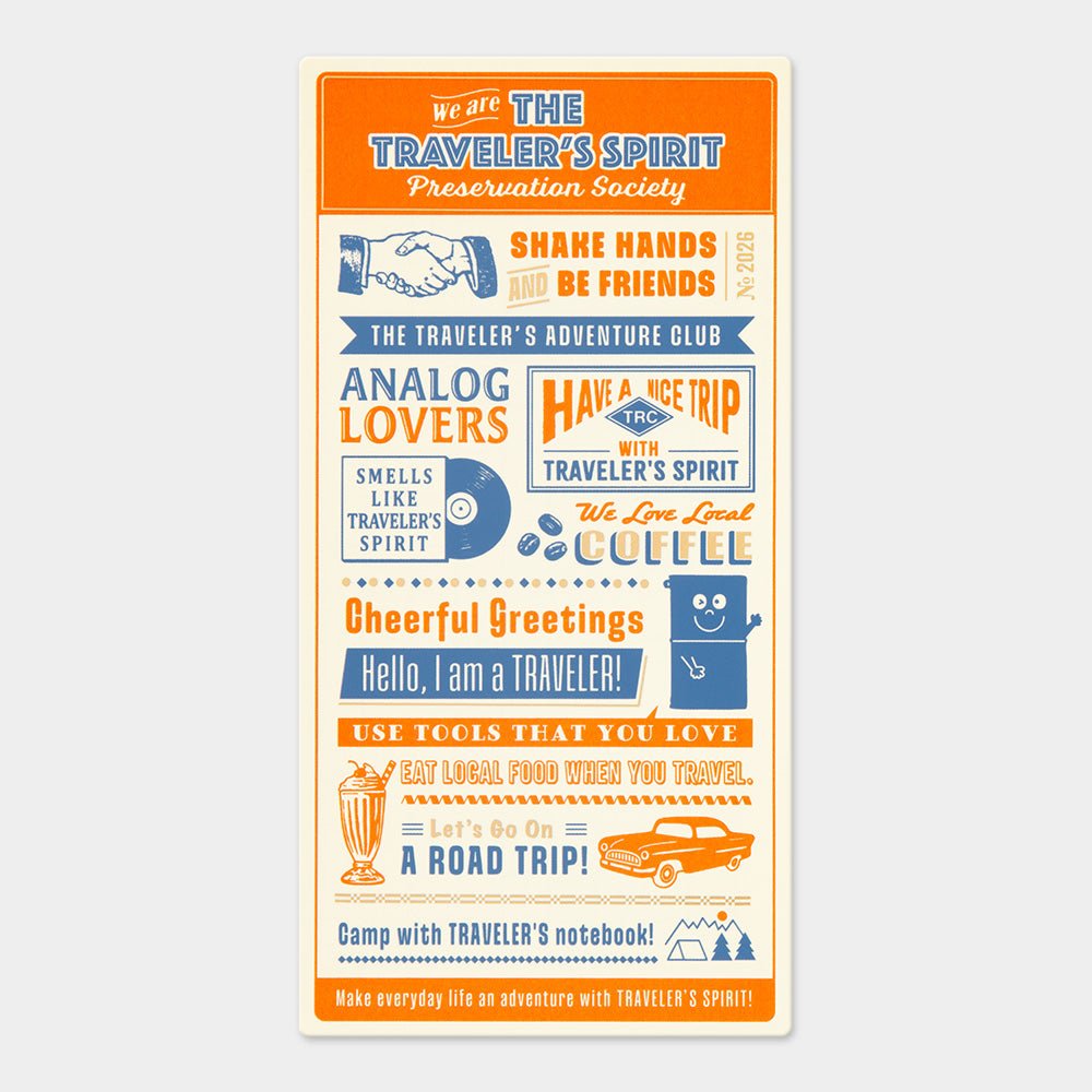 Traveler's Company: Notebook 2026 Limited Plastic Sheet | Traveler's Spirit - Art Bloss