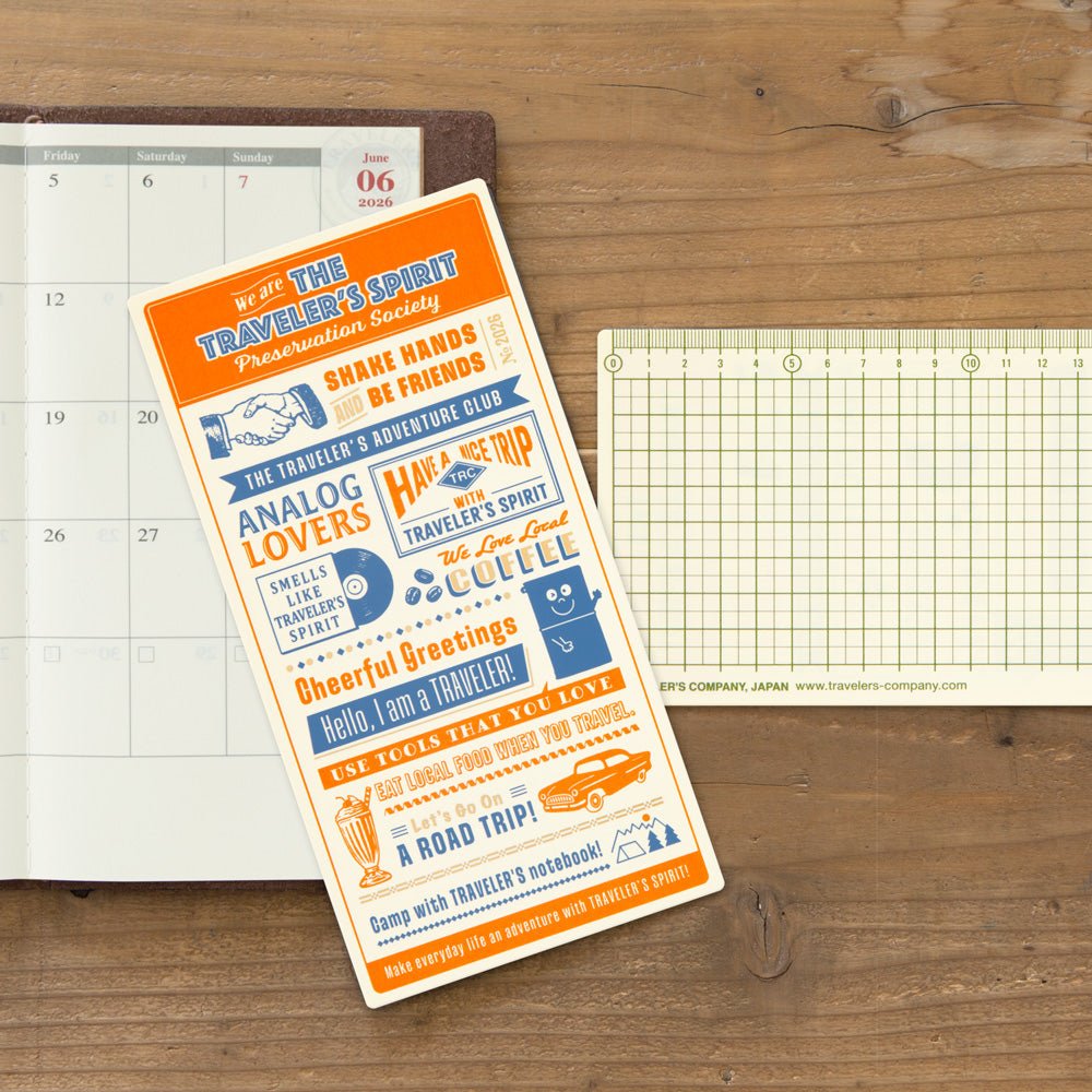 Traveler's Company: Notebook 2026 Limited Plastic Sheet | Traveler's Spirit - Art Bloss