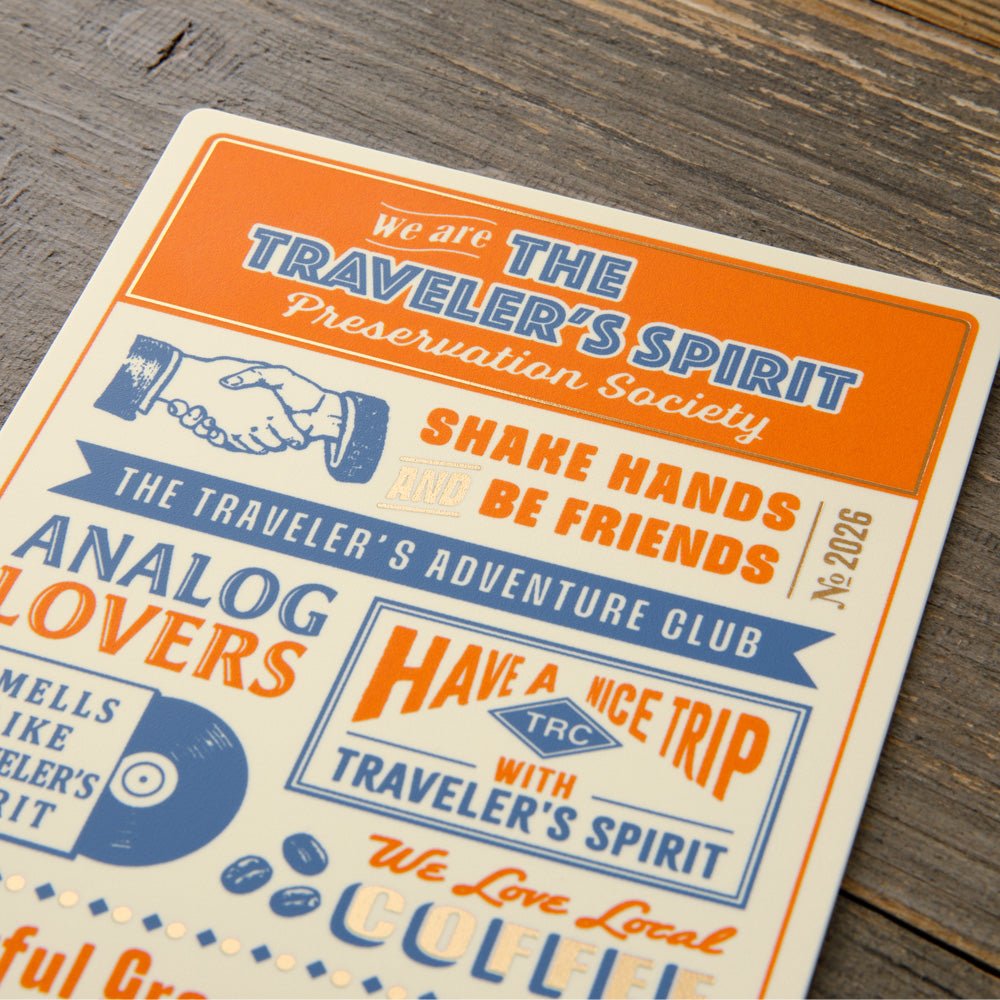 Traveler's Company: Notebook 2026 Limited Plastic Sheet | Traveler's Spirit - Art Bloss