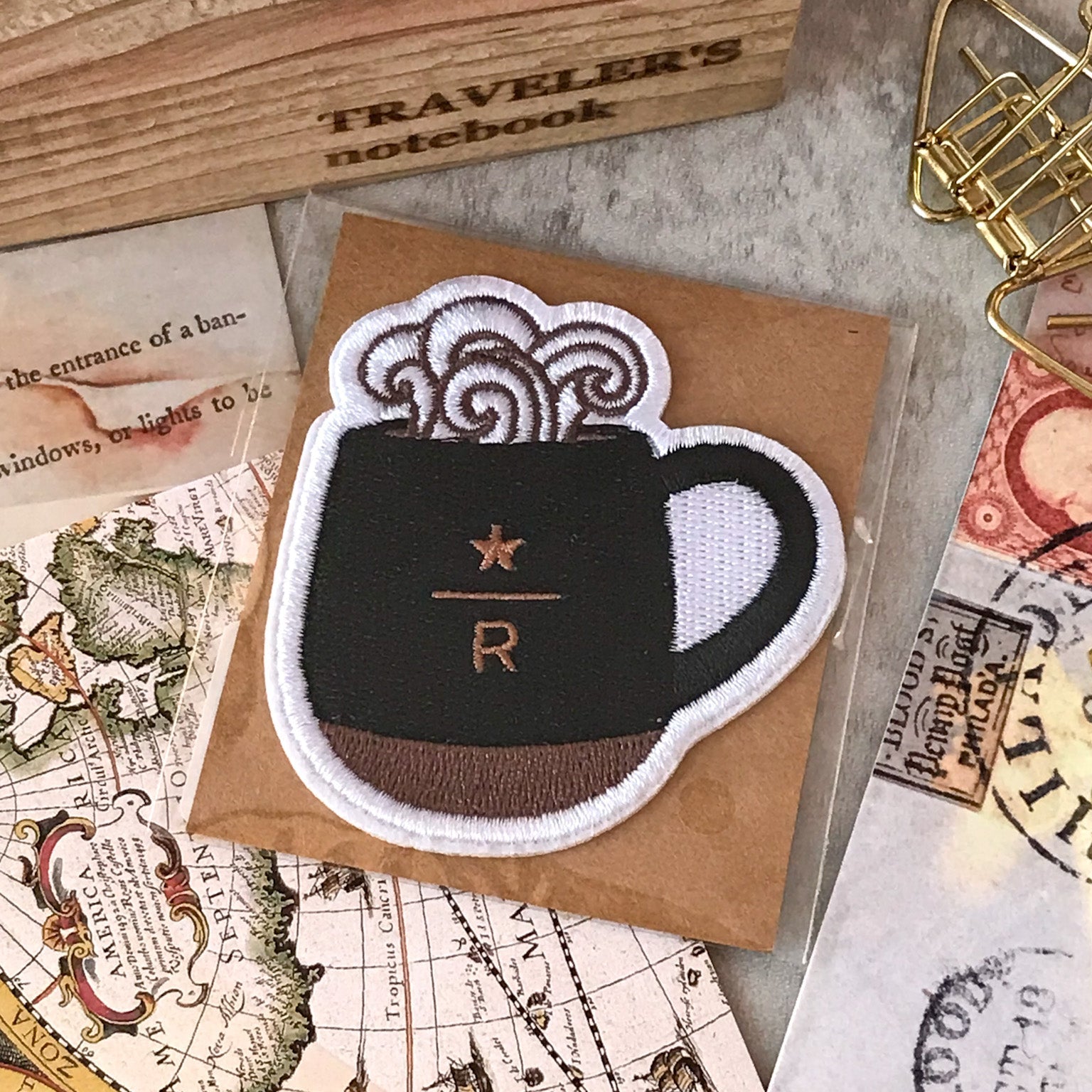 Traveler's Company x Starbucks Reserve Roastery Patch Black Mug - Art Bloss