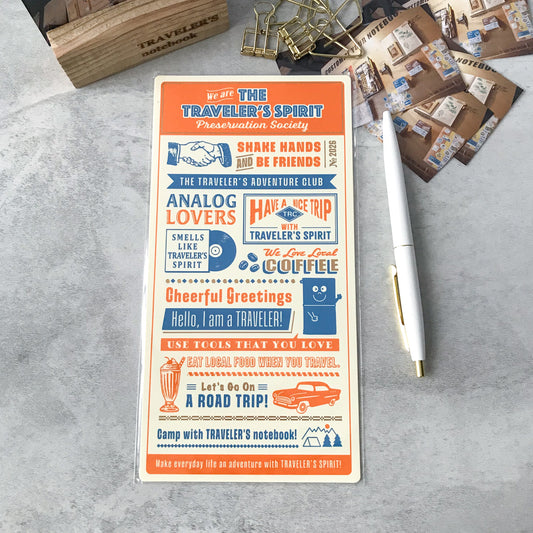 Traveler's Company: Notebook 2026 Limited Plastic Sheet | Traveler's Spirit - Art Bloss
