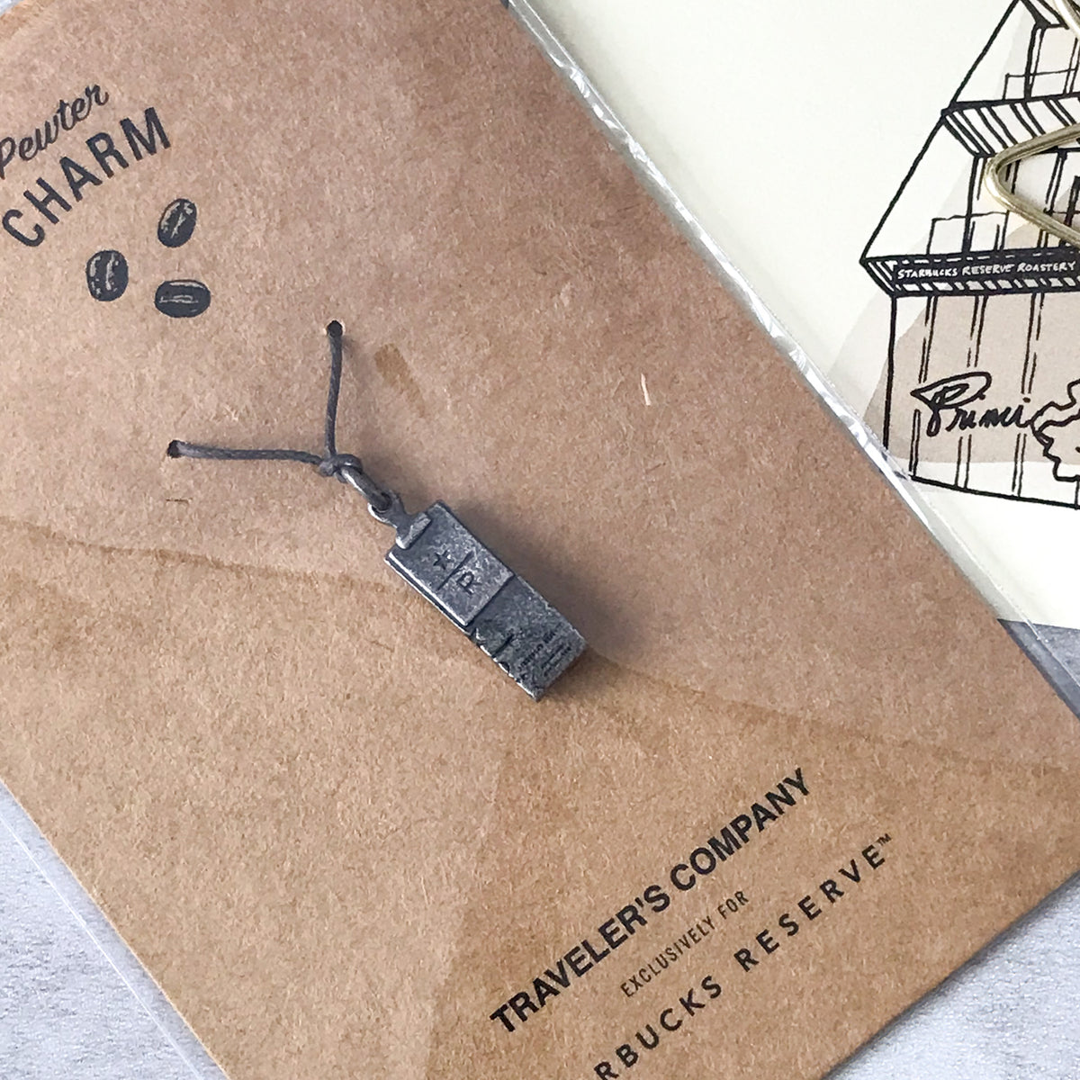 Traveler's Company x Starbucks Reserve Roastery Traveler's Pewter Charm Coffee Bag - Art Bloss
