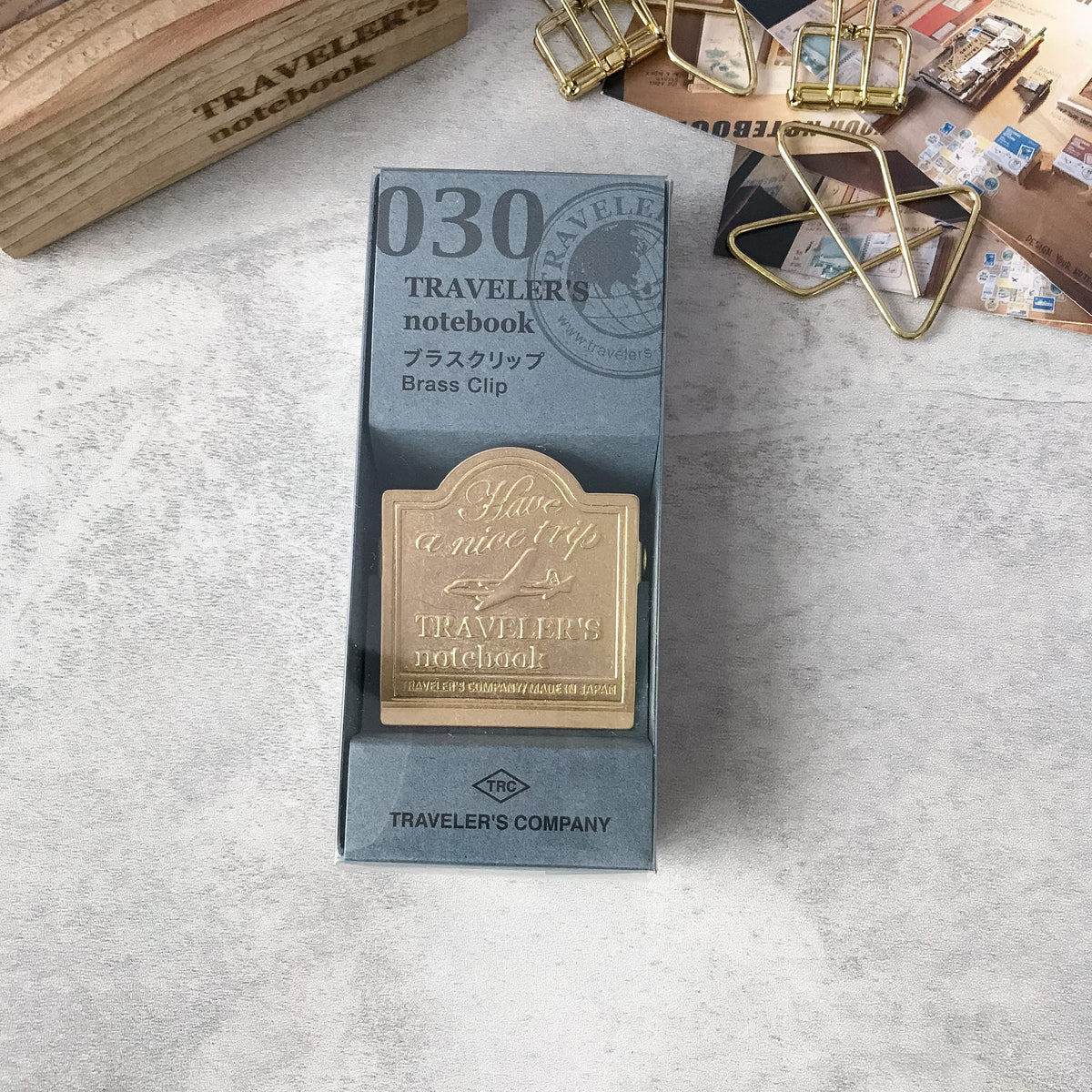 Traveler's Company: Traveler's Notebook Brass Clip Airplane - Art Bloss