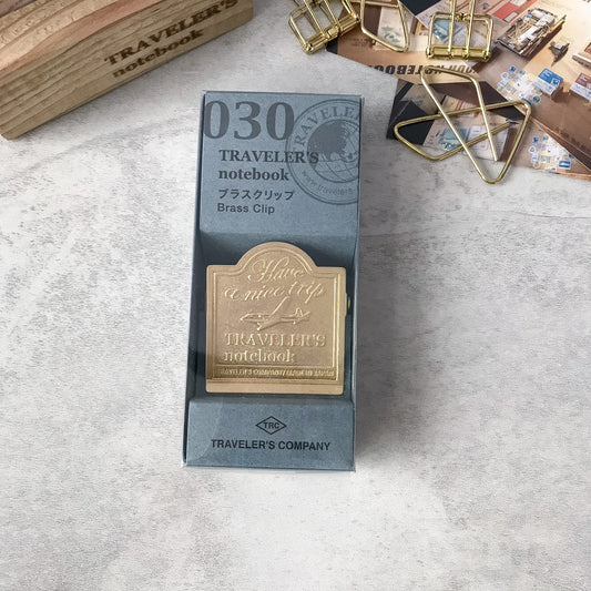 Traveler's Company: Traveler's Notebook Brass Clip Airplane - Art Bloss