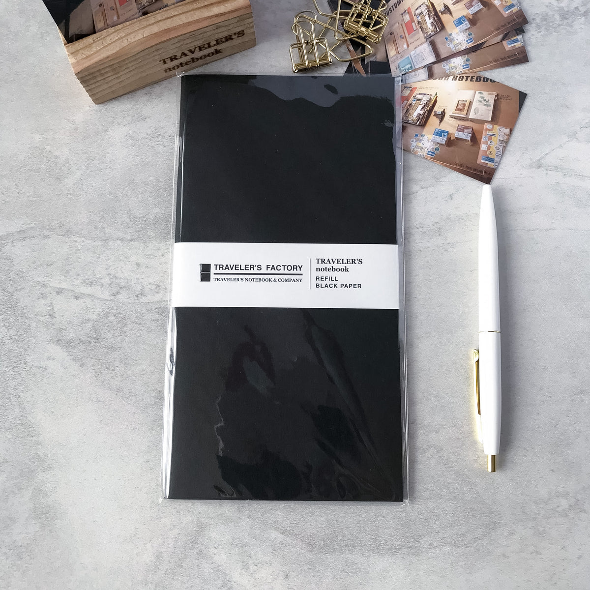 Traveler's Company: TF Traveler's Notebook Refill Black - Art Bloss