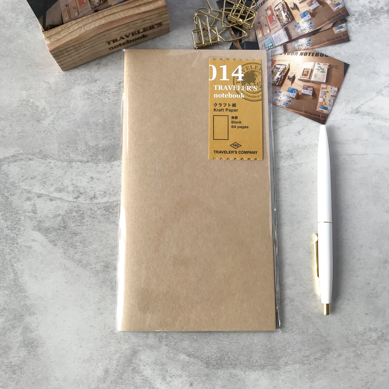 Traveler Factory Traveler's Company:Traveler's Notebook Refill Kraft Paper hero shot