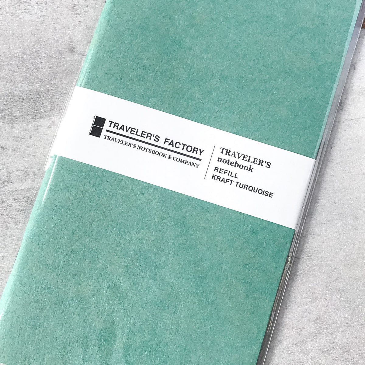 Traveler's Company: TF Traveler's Notebook Refill Craft Turquoise - Art Bloss