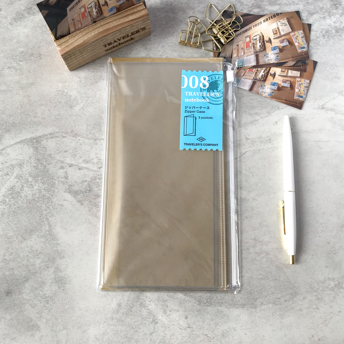 Traveler's Company: Traveler's Notebook Refill Zipper Case - Art Bloss
