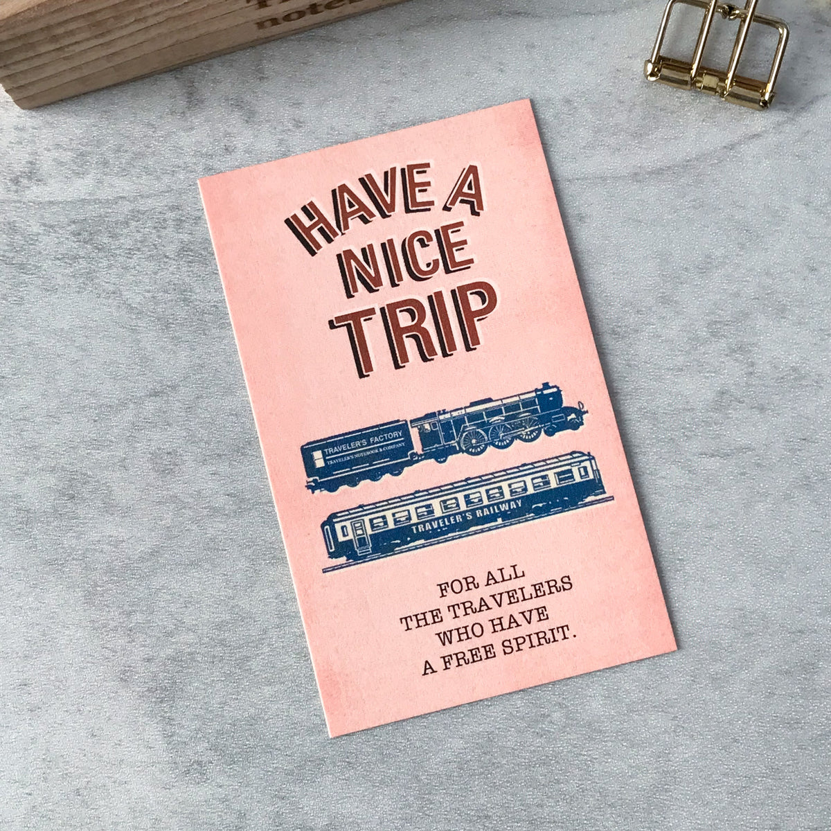 Traveler's Company: Mini Card Nice Trip Pattern - Art Bloss
