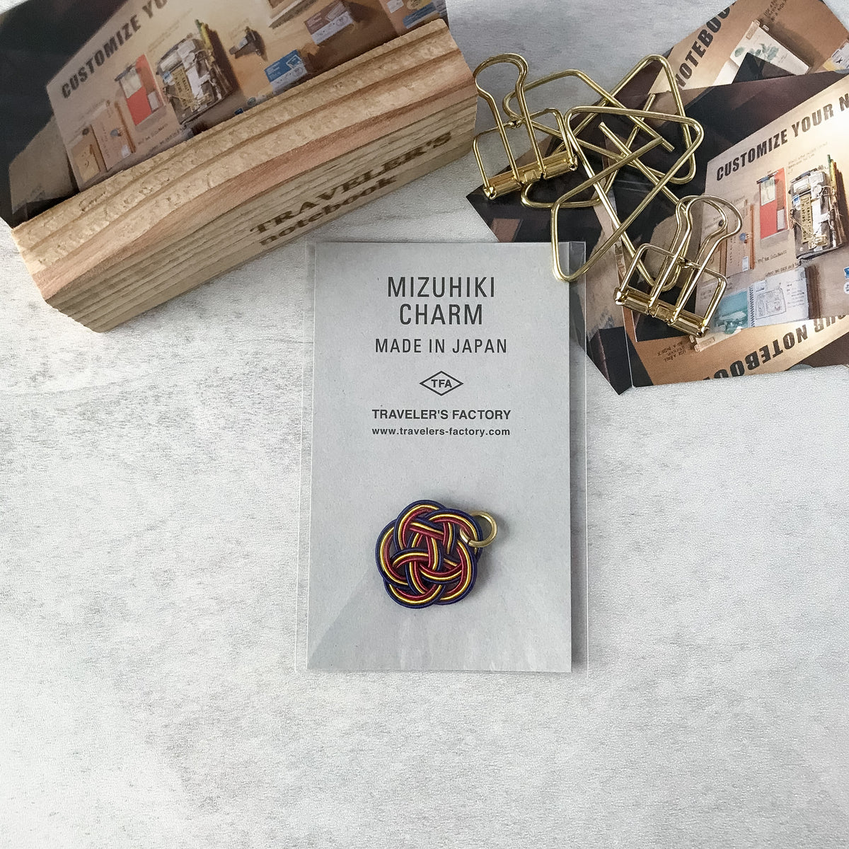 Traveler's Company: TF Charm Mizuhiki Navy Blue - Art Bloss