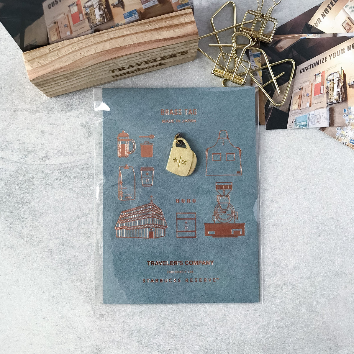 Traveler's Company x Starbucks Reserve Roastery Brass Tag Mug - Art Bloss