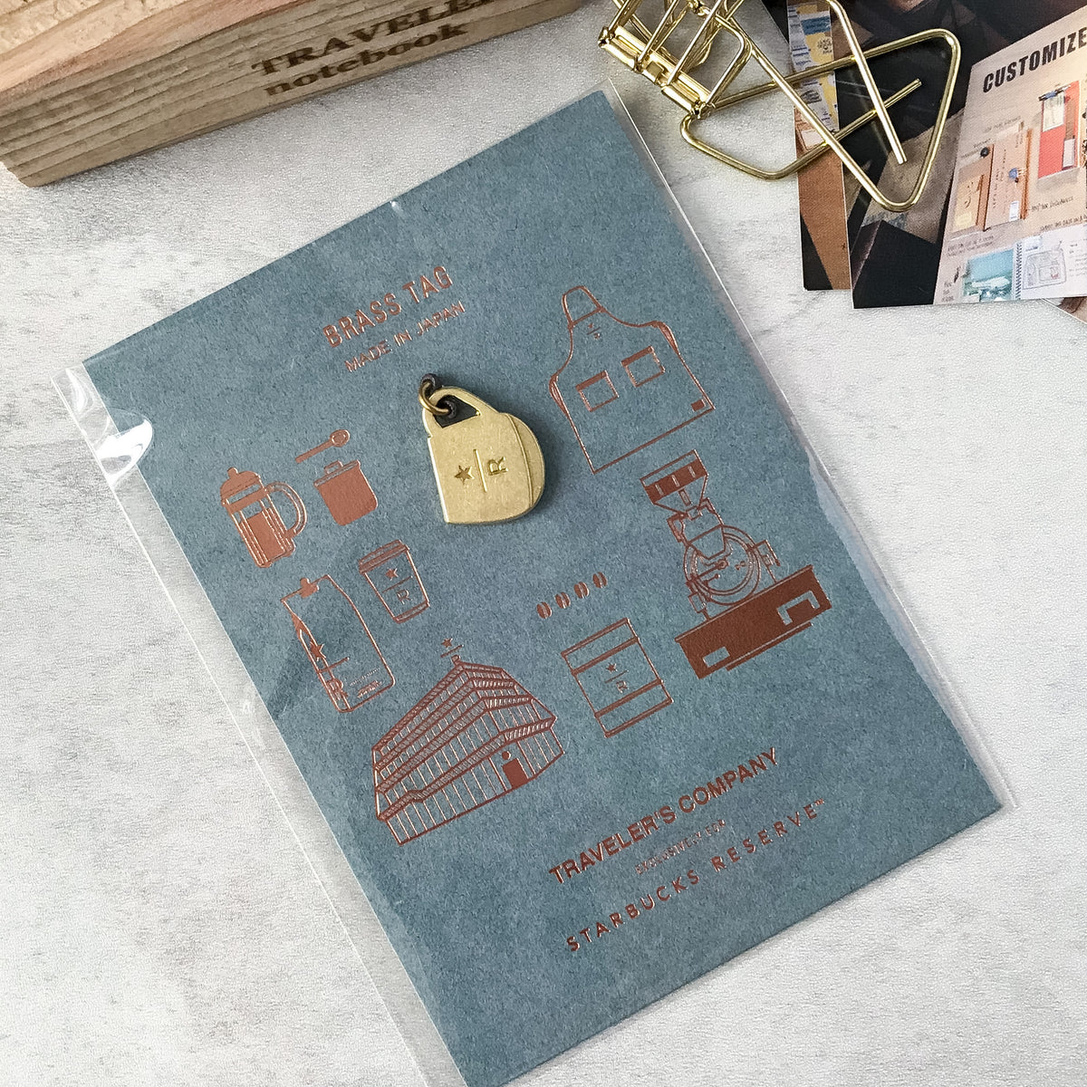 Traveler's Company x Starbucks Reserve Roastery Brass Tag Mug - Art Bloss