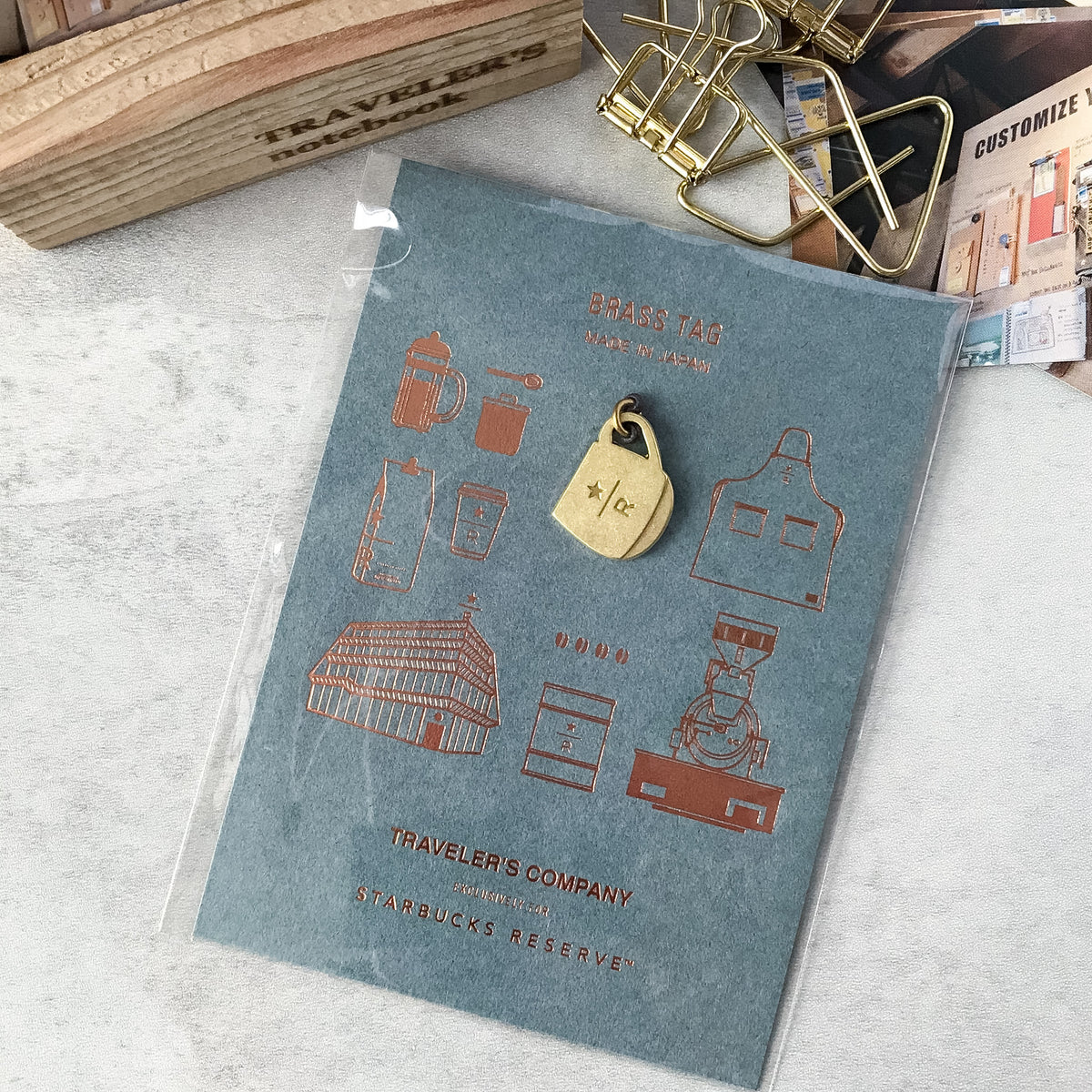 Traveler's Company x Starbucks Reserve Roastery Brass Tag Mug - Art Bloss