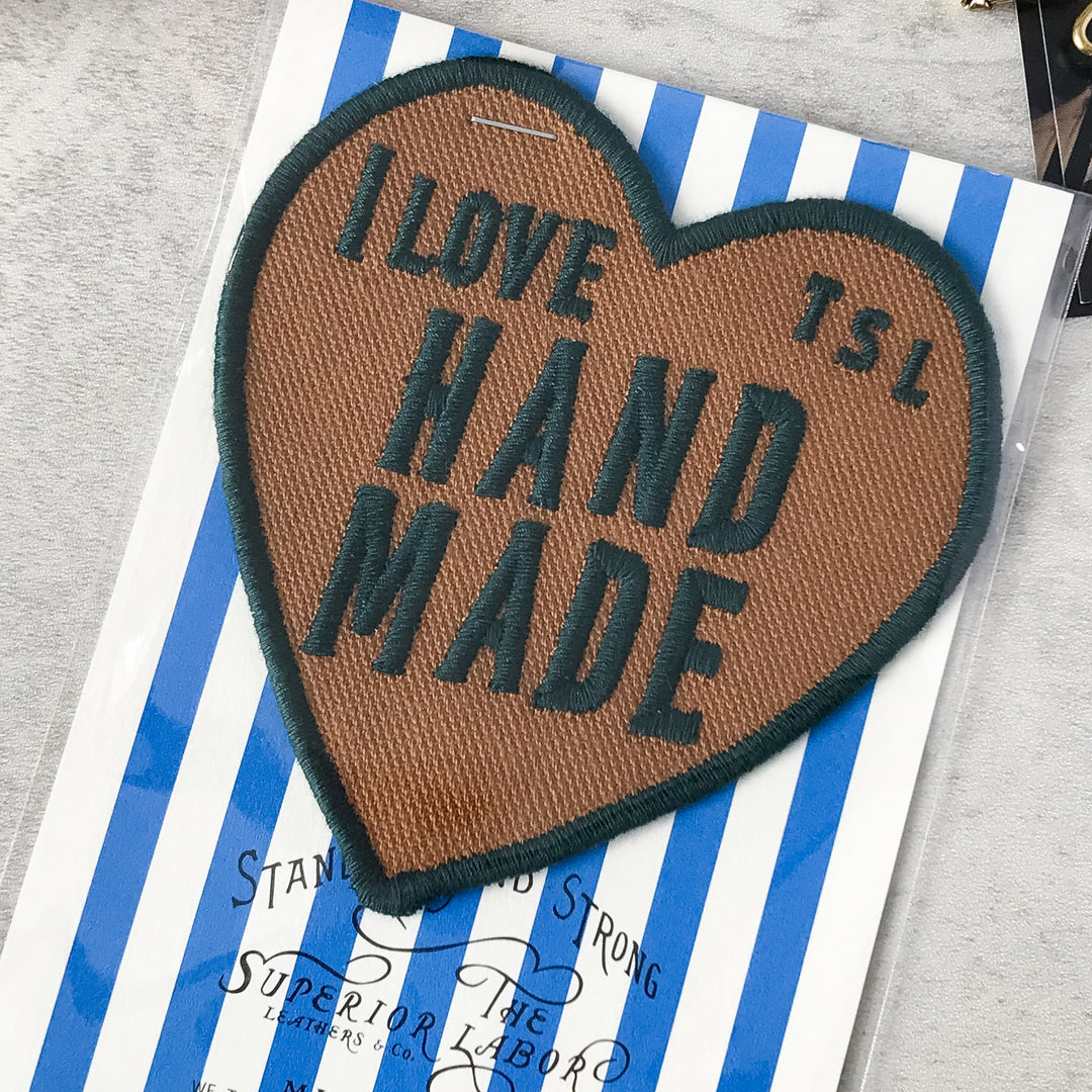 The Superior Labor TSL Patch Heart Brown