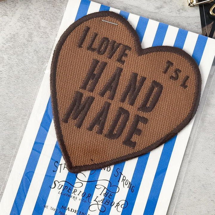 The Superior Labor TSL Patch Heart Brown