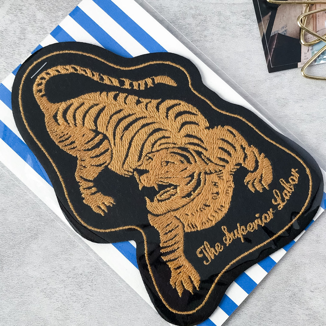 The Superior Labor The Superior Labor Tiger Patch Black close-up detail