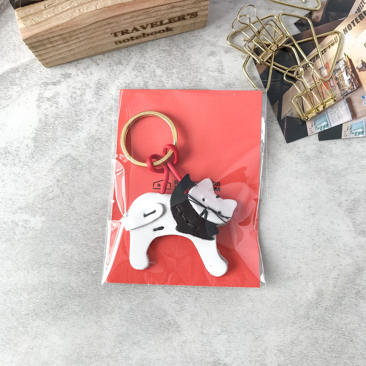 Benlly's & Job Work Room: Benlly's original Cat Salmon Keychain White - Art Bloss