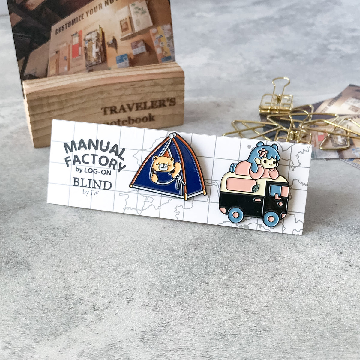 Manual Factory Enamel Pins | LOG-ON by W - Art Bloss