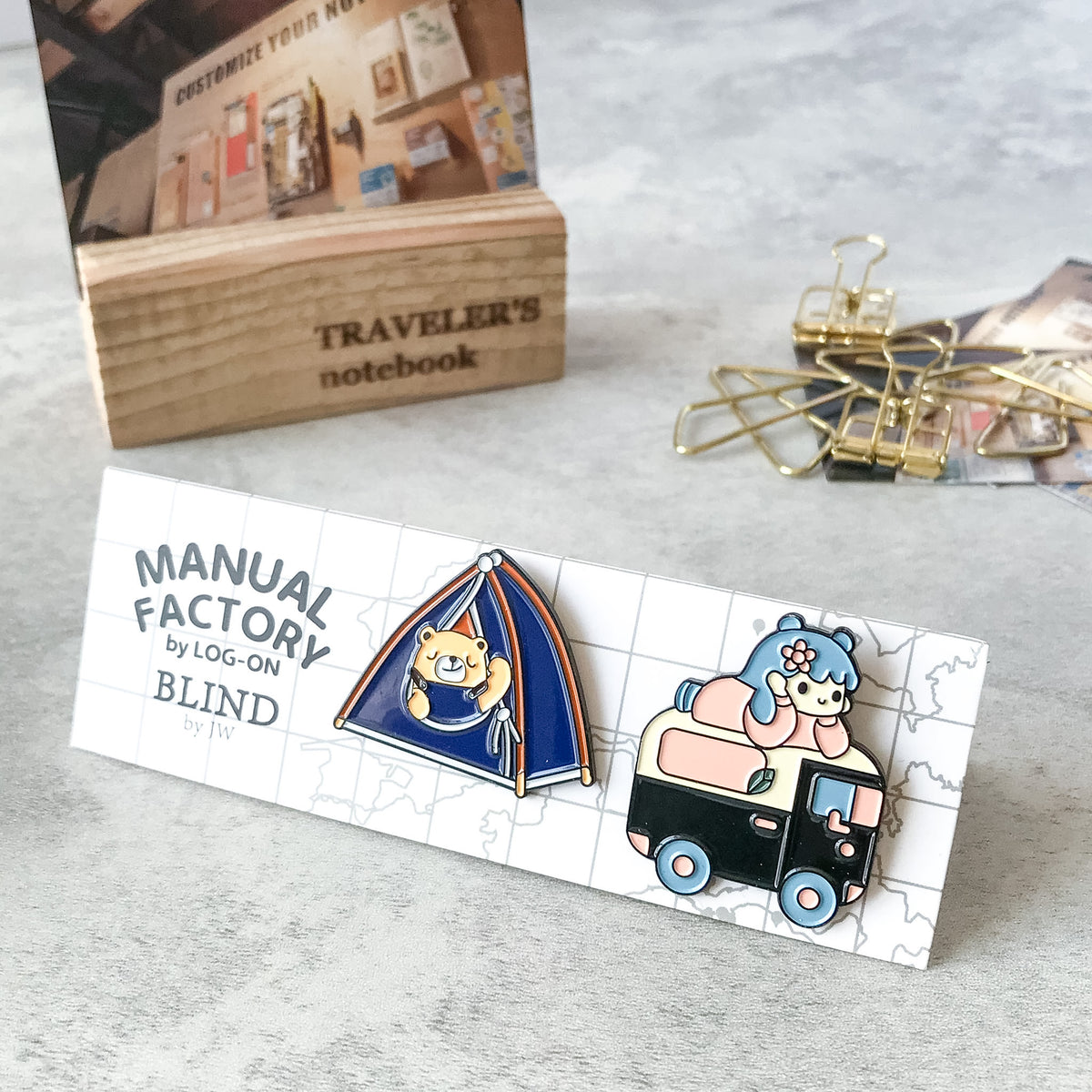 Manual Factory Enamel Pins | LOG-ON by W - Art Bloss