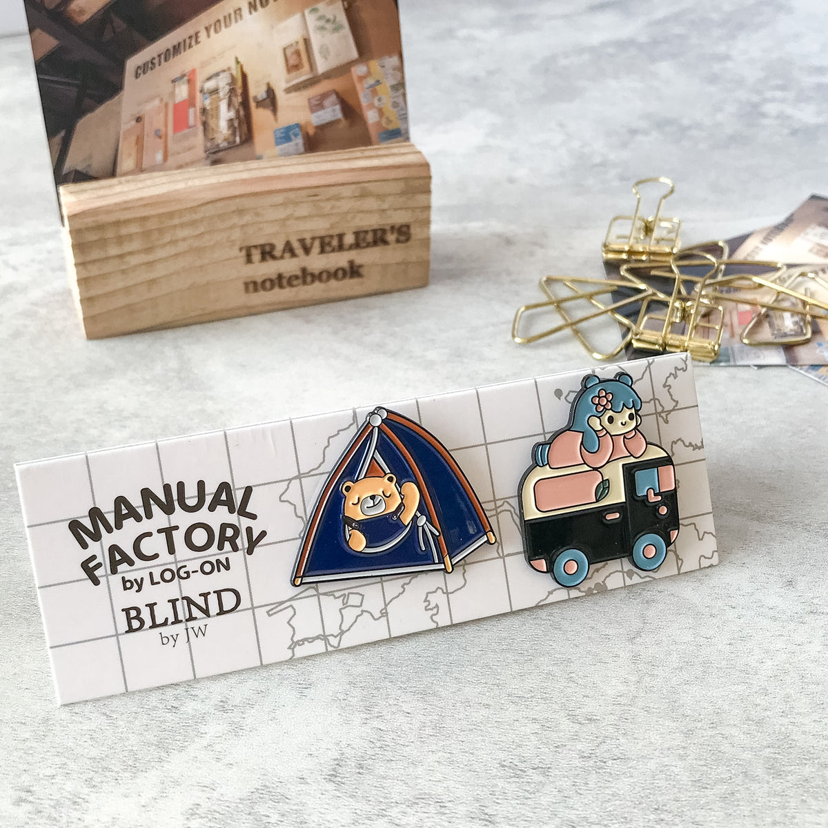 Manual Factory Enamel Pins | LOG-ON by W - Art Bloss