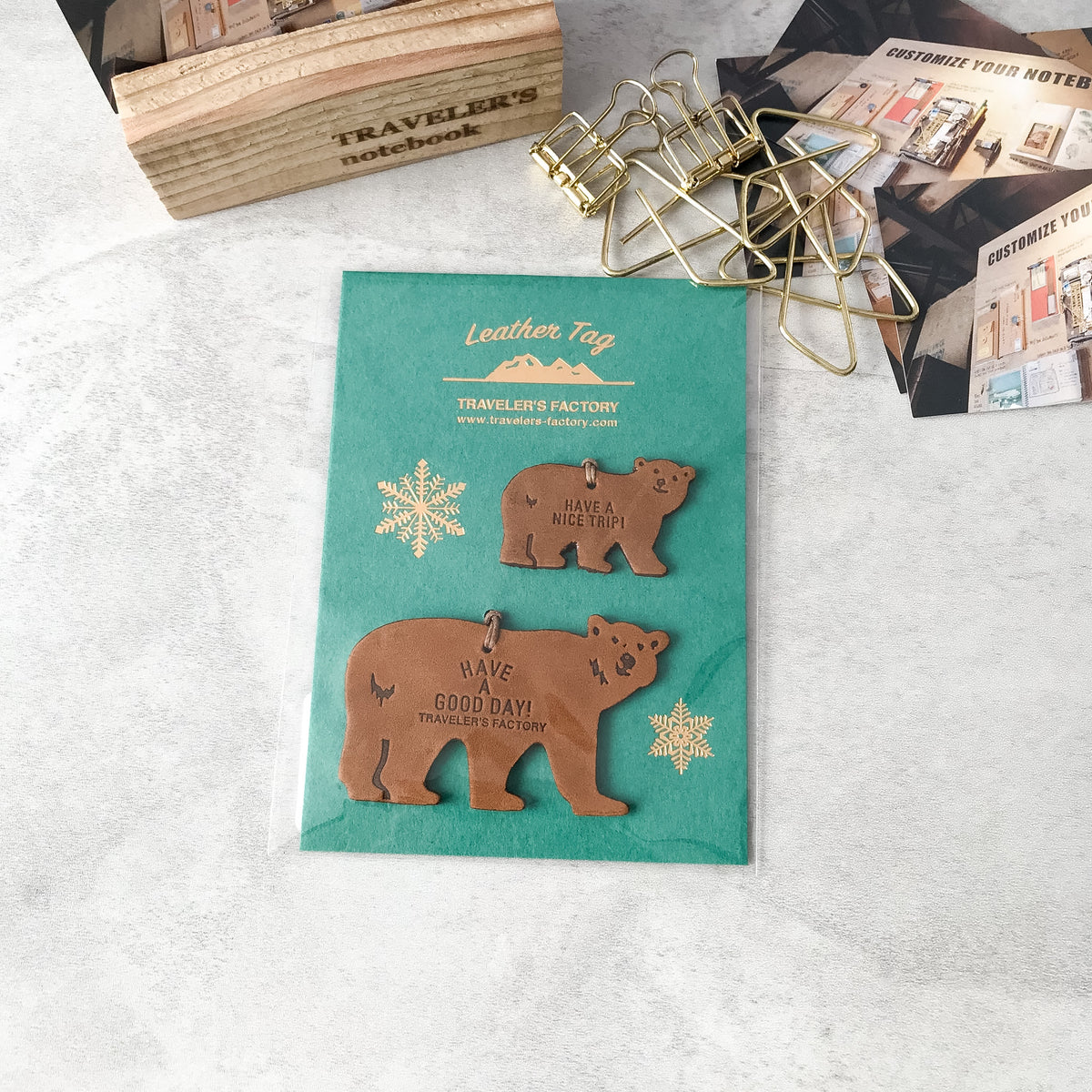 Traveler's Company: Original Leather Tag Bear - Art Bloss