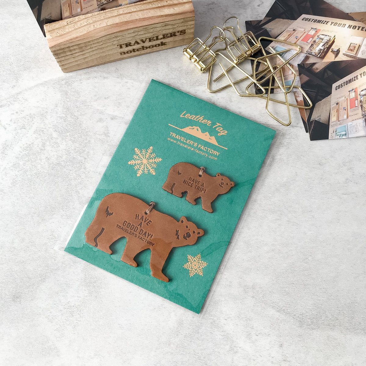 Traveler's Company: Original Leather Tag Bear - Art Bloss