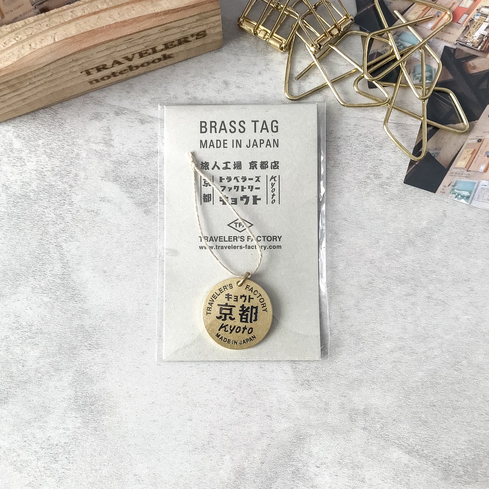 Traveler Factory Traveler's Company: Brass tag Kyoto Edition hero shot
