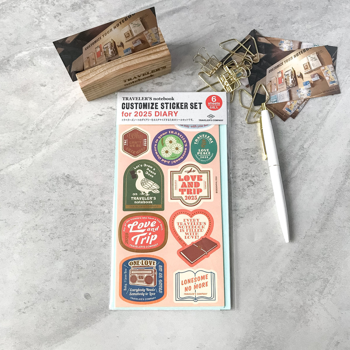 Traveler's Notebook Customized Stickers for 2025 Diary: Traveler's Company - Art Bloss