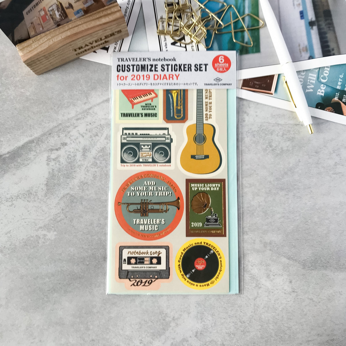Traveler's Notebook Customized Stickers for 2019 Diary: Traveler's Company - Art Bloss