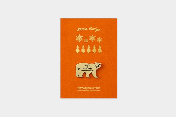 Traveler's Company: Brass Badge Bear - Art Bloss
