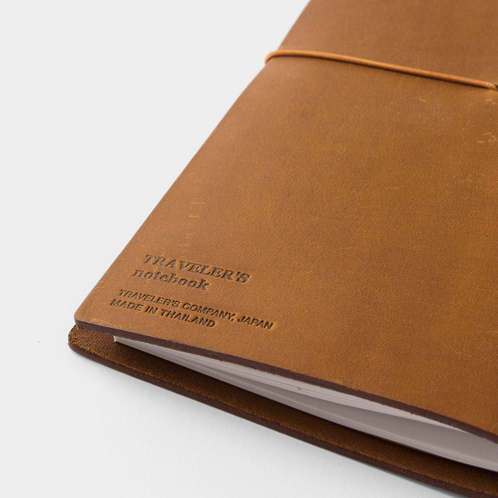 Traveler's Company: Leather Journal Traveler's Notebook Regular Size Camel - Art Bloss