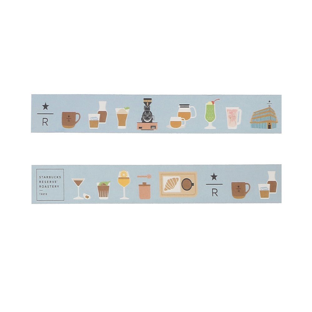 Traveler's Company: Starbucks Reserve Roastery Traveler's Masking Tape Blue - Art Bloss