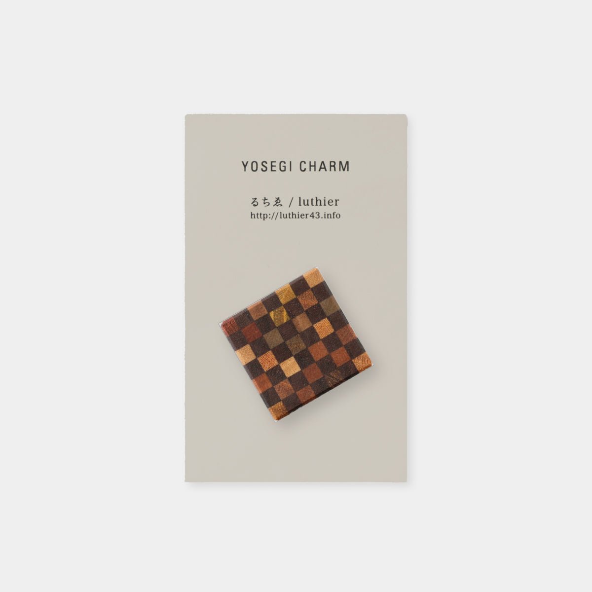 Traveler's Company:Ruchie Charm Parquet Square Dark Brown - Art Bloss