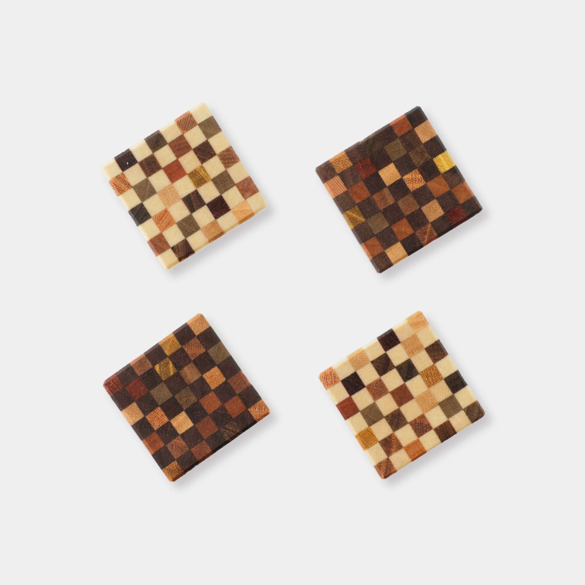 Traveler's Company:Ruchie Charm Parquet Square Dark Brown - Art Bloss