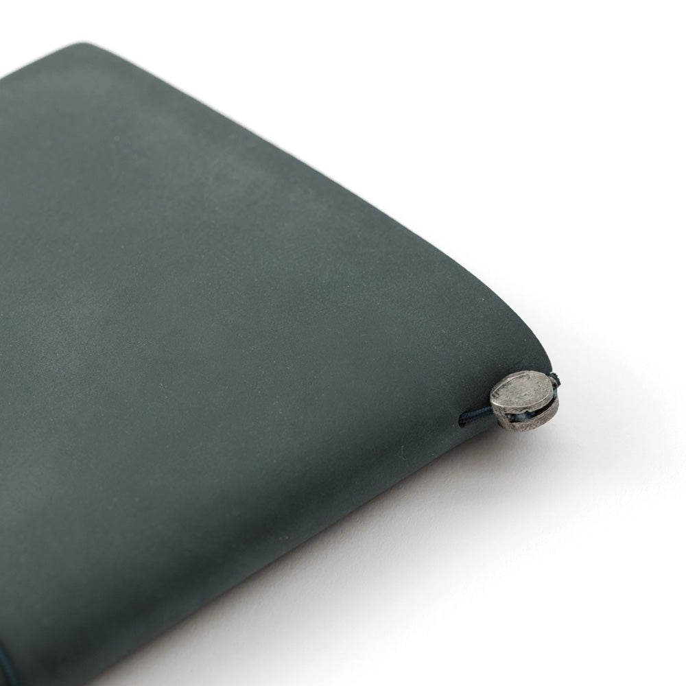 Traveler's Company: Leather Journal Traveler's Notebook (Blue) - Art Bloss