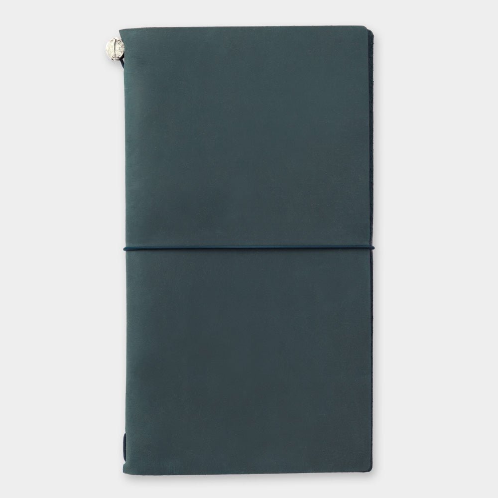 Traveler's Company: Leather Journal Traveler's Notebook (Blue) - Art Bloss