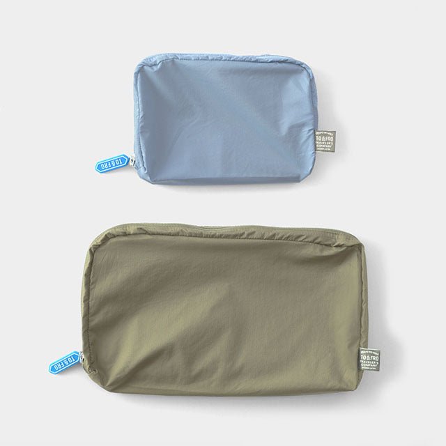 Traveler's Company: TF TO&FRO Traveler's Notebook Organizer, Passport Size, Blue Gray - Art Bloss