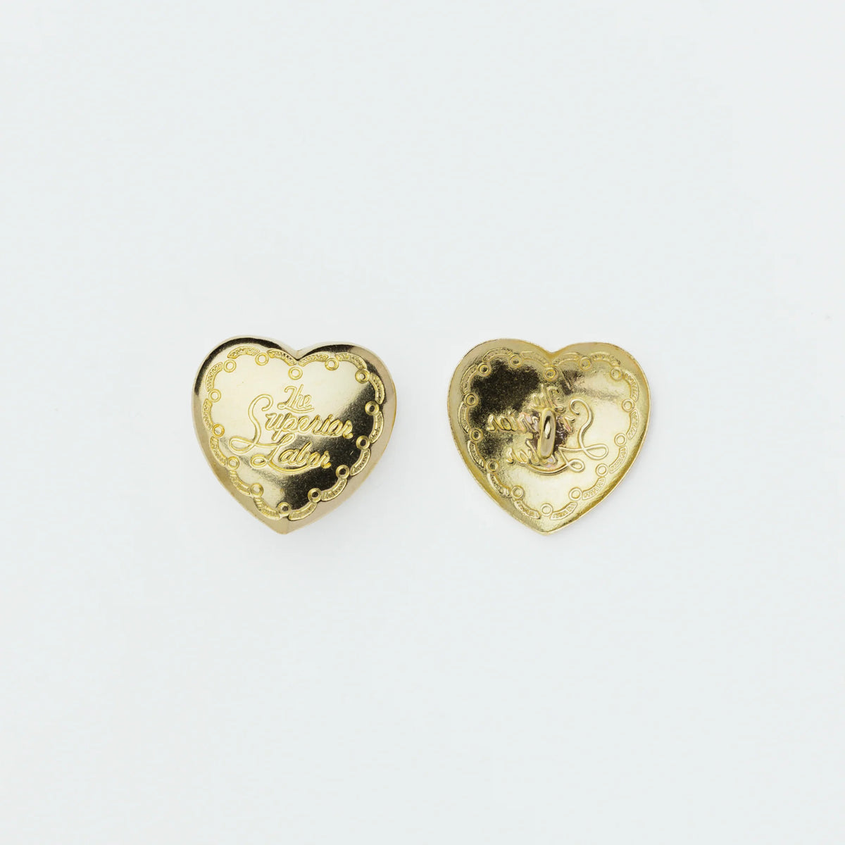 The Superior Labor Brass Heart-Shaped Conchos - Art Bloss