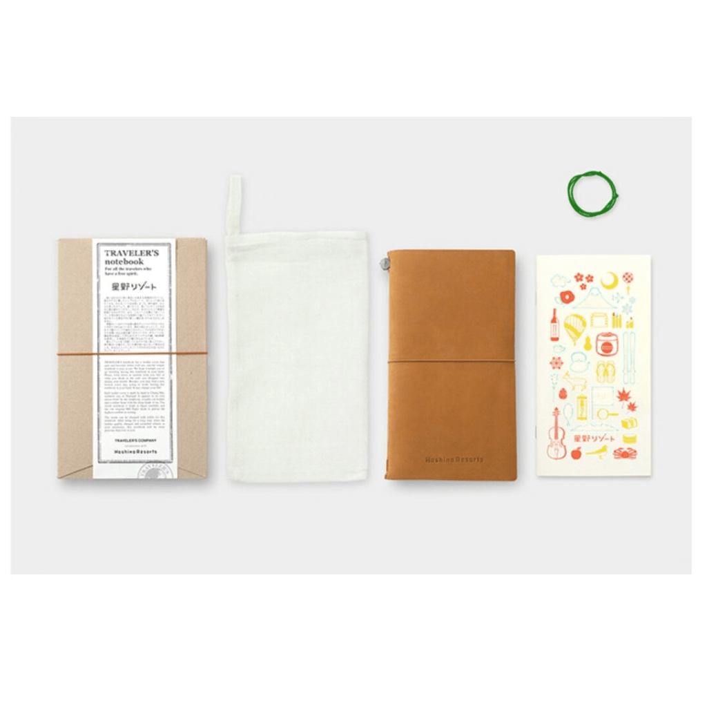 Traveler's Company:Leather Journal Traveler's Notebook - Hoshino Resorts Limited Edition (Camel) - Art Bloss