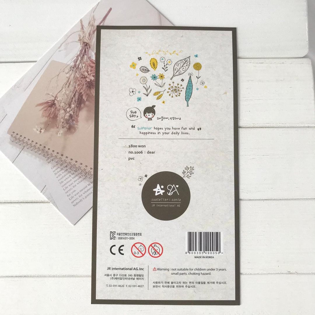 Suatelier Suatelier Stickers 1006 size reference