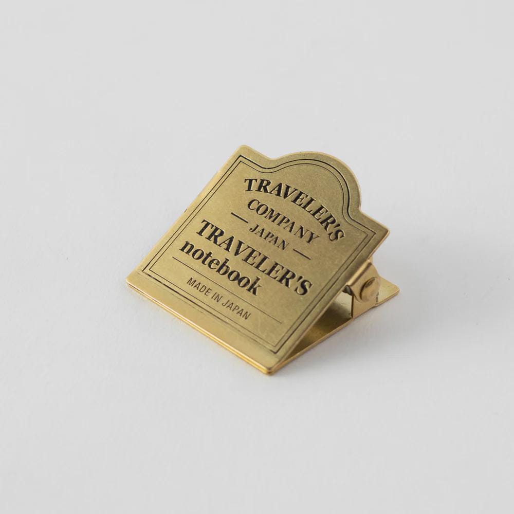 Traveler's Notebook Brass Clip: Traveler's Company - Art Bloss