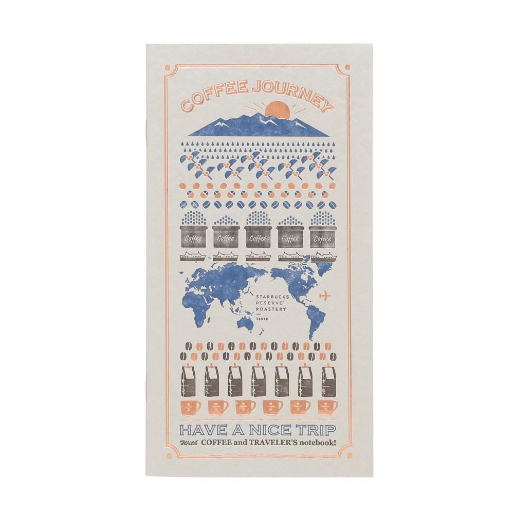 Traveler's Company x Starbucks Reserve Roastery Traveler's Notebook: Refill JOURNEY Dot Grid - Art Bloss