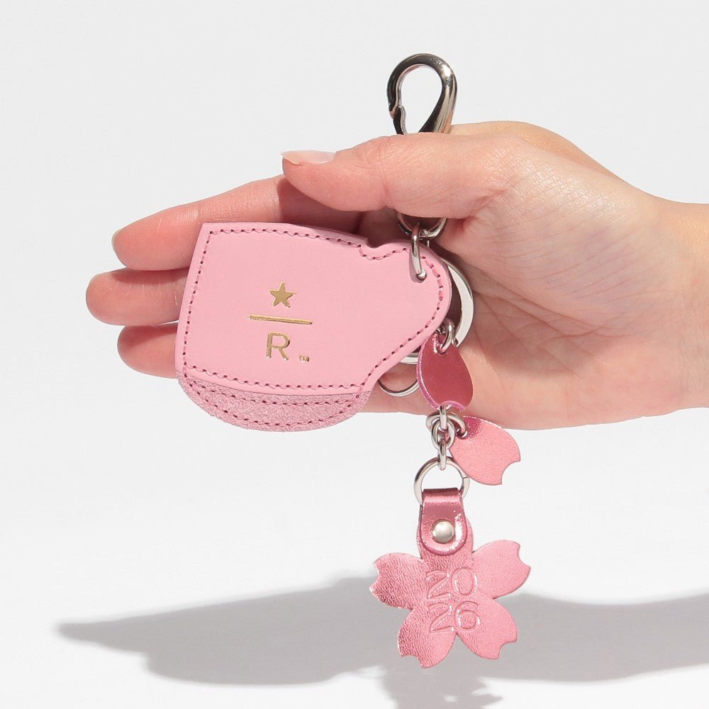 Starbucks Reserve Leather Keychain Pink Mug Sakura 2026 - Art Bloss